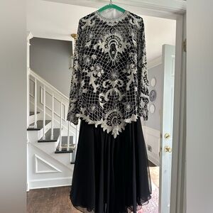 Eve’s Allure Vintage beaded Mother of the Bride dress